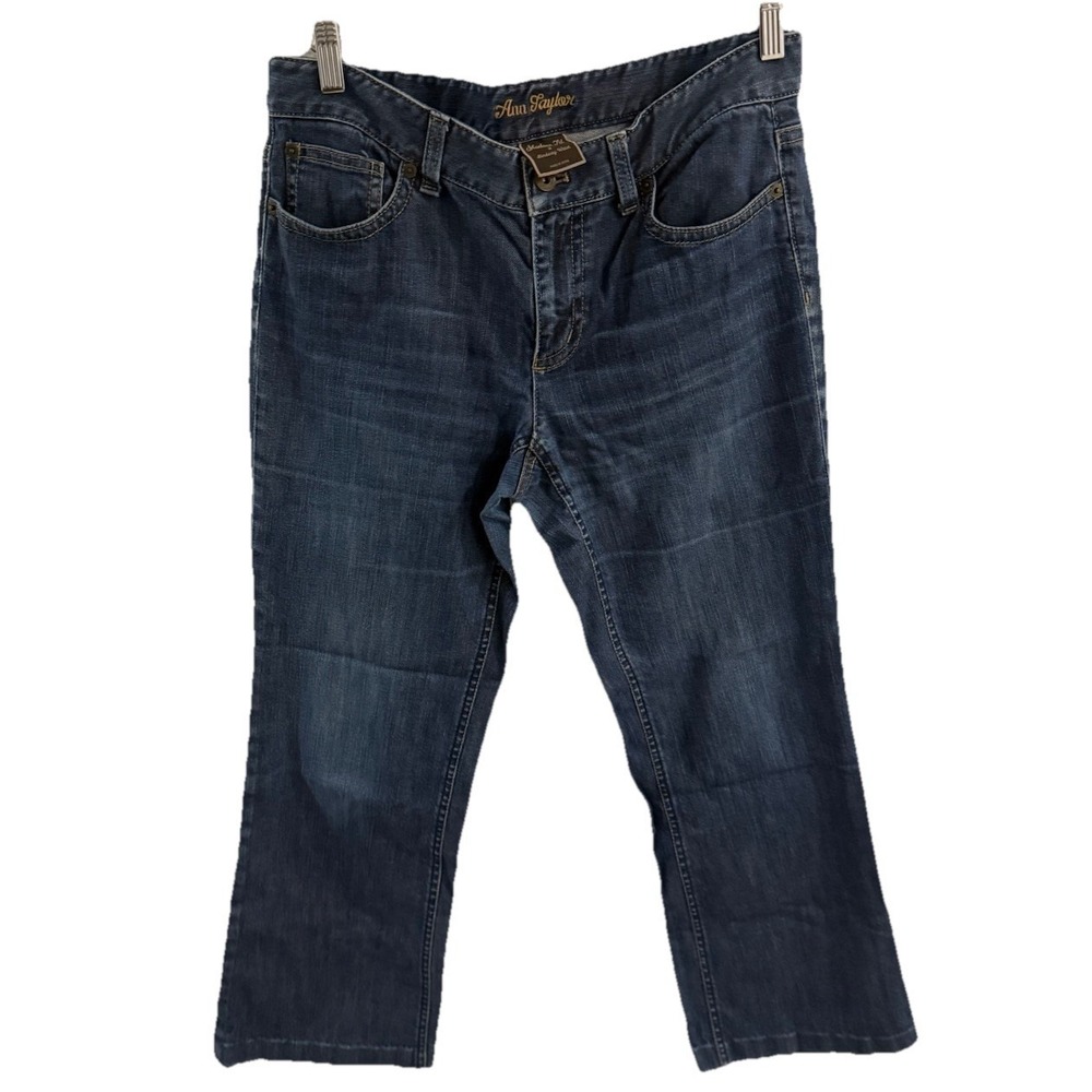 ANN TAYLOR WOMENS JEANS SIZE 8 MODERN FIT‎ BOOTCUT LINDSAY WAIST MID RISE
